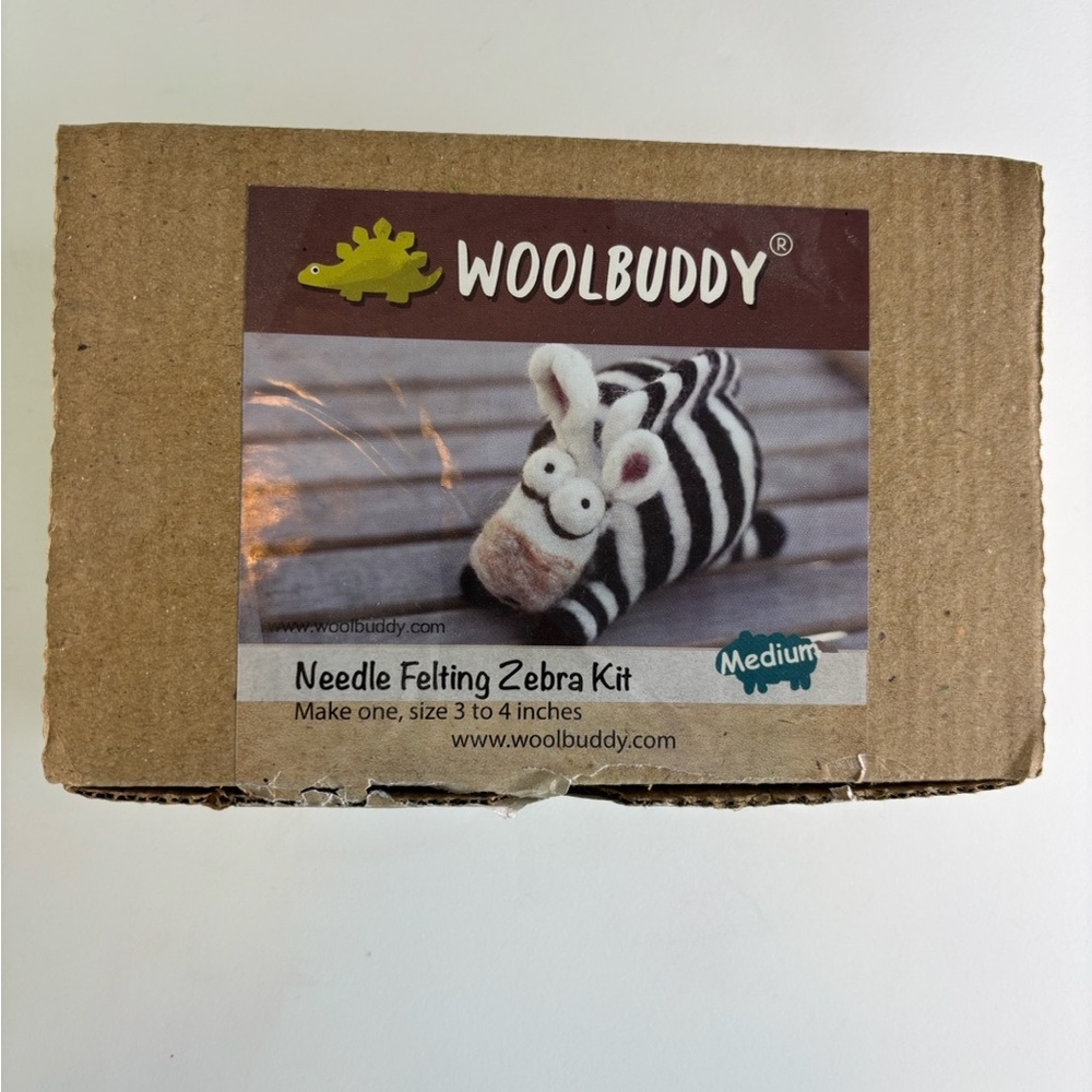 Bundle 2/$30! Needle Felting Zebra Kit New Open Box Incl Needles